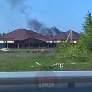 Жилой дом загорелся после атаки ВСУ на Белгород